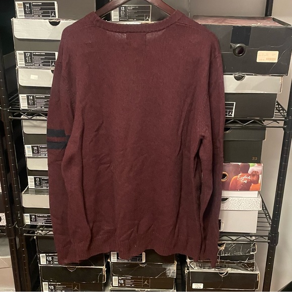 Vintage Old Navy Burgundy Navy Blue NAVY Sweater XXL Used/Excellent Condition - Picture 3 of 3